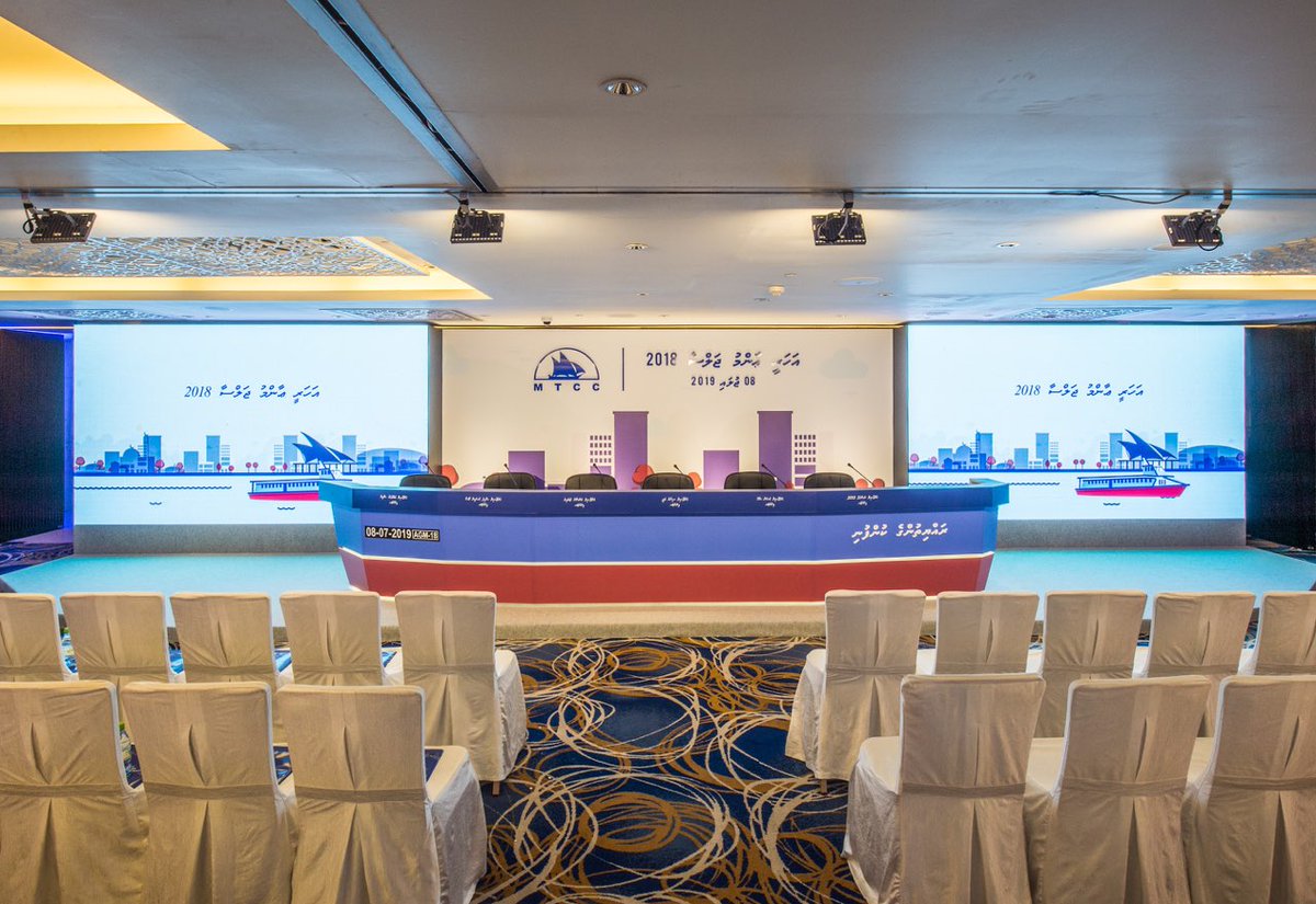 blakmv's tweet photo. It was a great pleasure to work with team MTCC for their Annual General Meeting 2018.

Event Setup and Management by Blak
Sound and Lights by @eventmaldives 

#EventManagement
#Corporateevents
#MTCC
#Blak https://t.co/BCgxvIV9mY