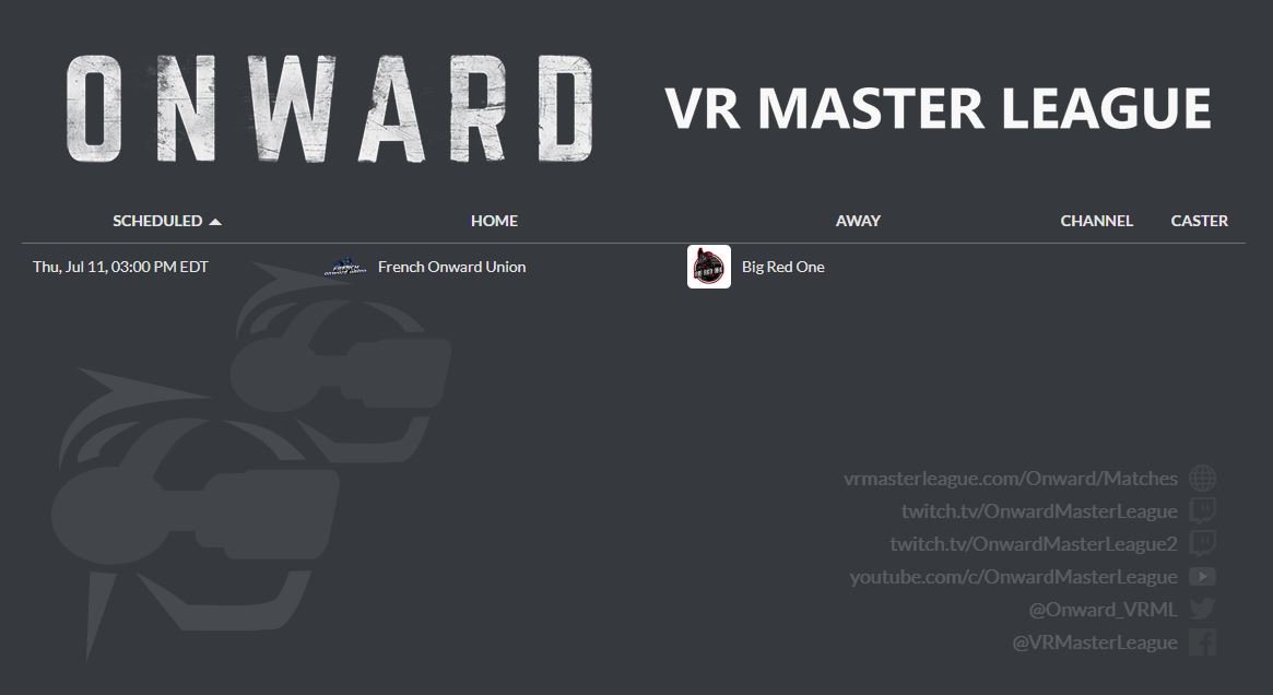 Onward VR Master League tweet media