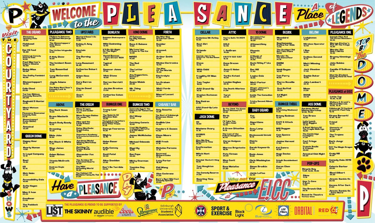 FoxPlayUK's tweet photo. It's been an honour to be part of such an INSAAAANE line-up at @ThePleasance this #EdFringe! 🤩

Wishing all of our #PleasancePals the best end to a smashing month in Edinburgh! 🥂 https://t.co/gDgps5hOl9