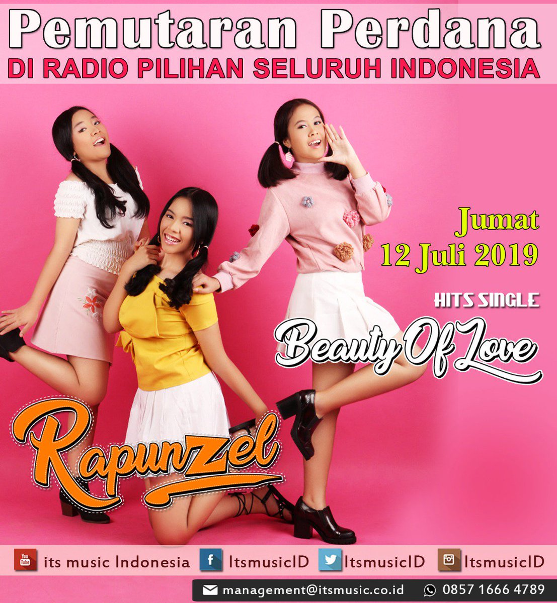 ItsmusicID's tweet photo. Beauty of love _ Rapunzel 
Pemutaran Serentak di Radio Pilihan https://t.co/xVpkPmeEww