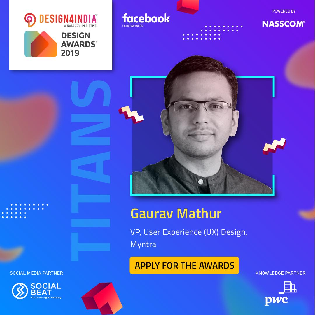 Design4India_'s tweet image. Presenting our dynamic Design Titans Jury Panel: Gaurav Mathur @gauravmathur is a creative enabler. Through user-centred design, he builds revolutionary products that facilitate innovation. Apply for NASSCOM Design4India Design Awards 2019: design4india.in/designawards20…