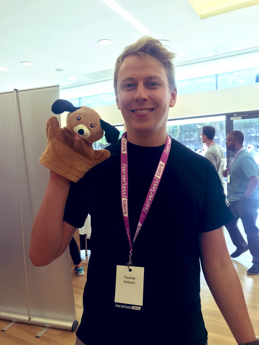 crossy_h's tweet image. Having fun with the @NearSt team at @ServerlessLDN #serverlessdays #somuchswag @thomasankcorn #serverlessldn