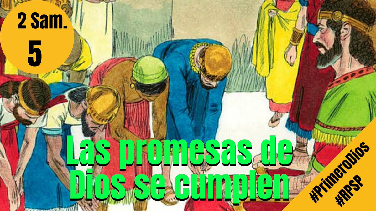 2 Samuel 5
✔️SABER que las promesas de Dios son eternas y sus planes perfectos.

✔️SENTIR que nada sucede en el mundo sin el permiso de Dios

✔️HACER la voluntad de Dios es seguir su ruta trazada para mi vida en su Palabra #PrimeroDios