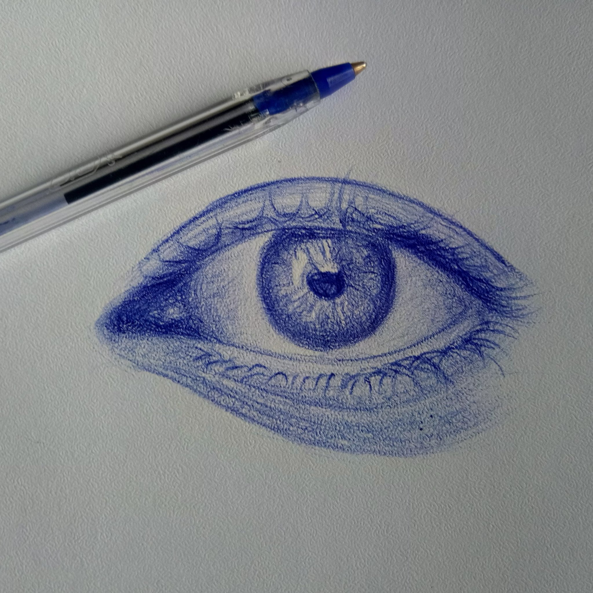 ballpoint pen eye drawing by fouadzahiri on DeviantArt