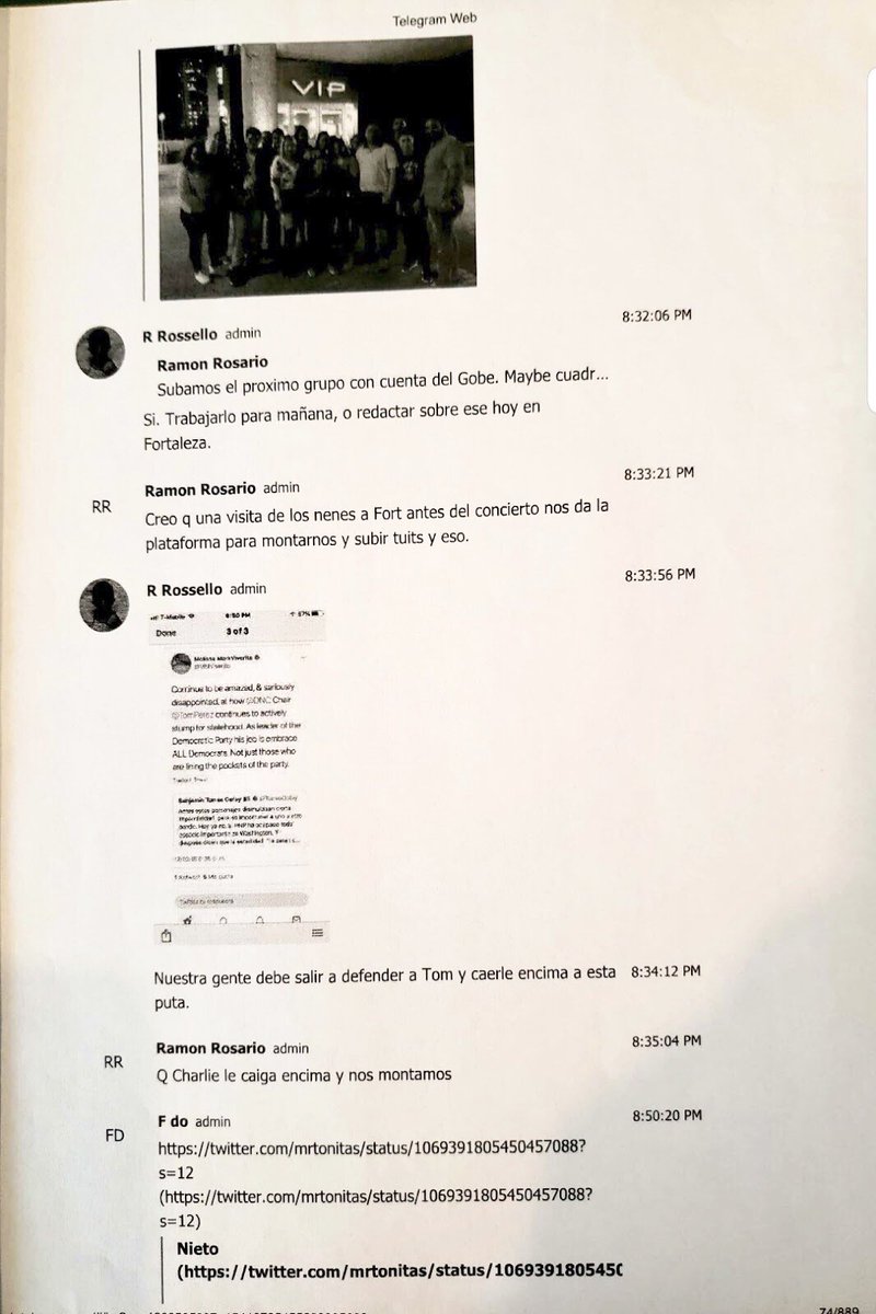 RobbyCortes's tweet photo. “Mis expresiones autorizadas: Dear Oversight Board- Go f*** yourself. Sincerely, R2”.... Revelan nuevas filtraciones del chat de Telegram del gobernador @ricardorossello y su grupo íntimo. (via @SRCSandra) #PuertoRico #TelegramGate https://t.co/UlOORJFVOG https://t.co/sfsYsSlunG