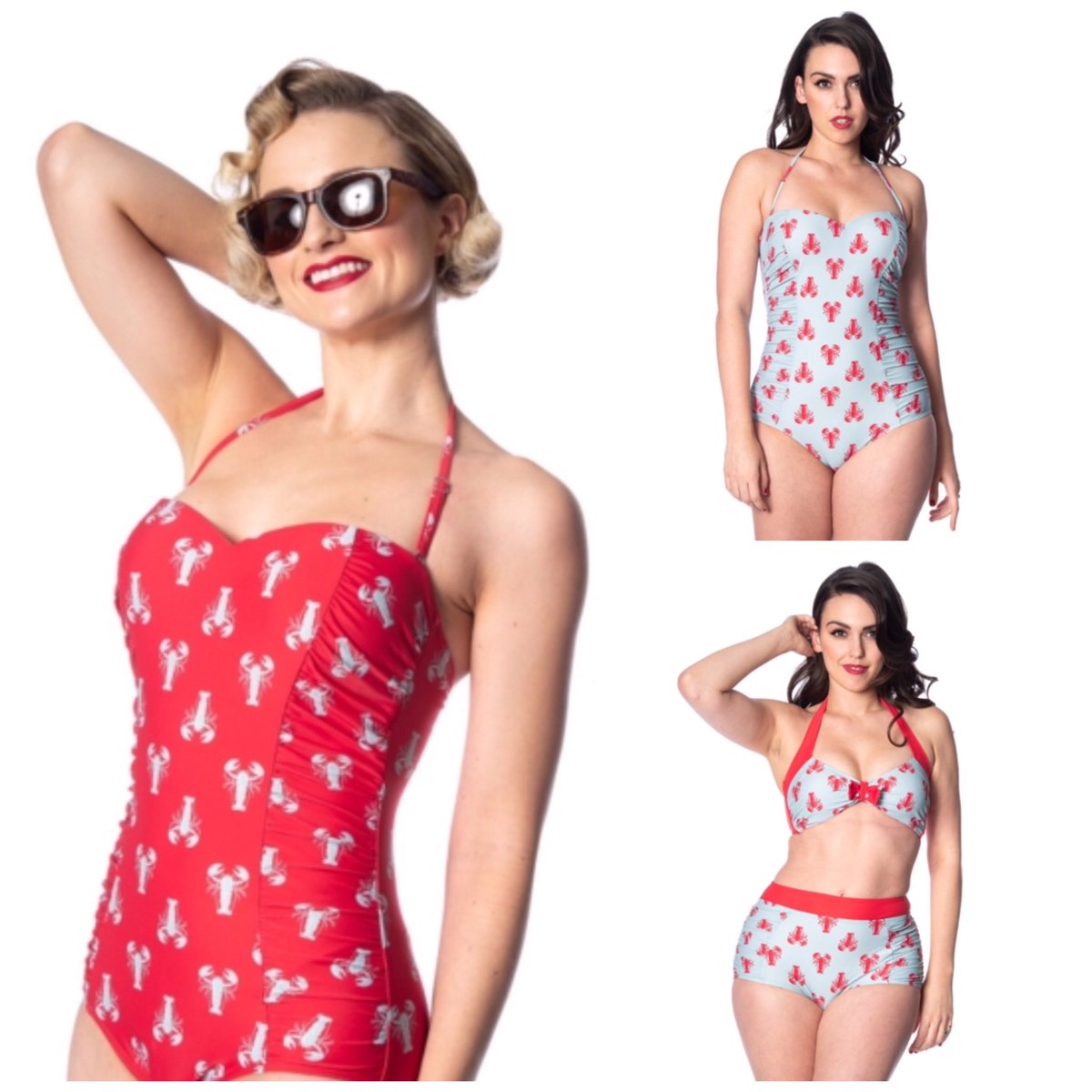 Which piece of 🦞 #swimwear is your favourite? 💦
BannedRetro.com #Lobster #swimsuit #bikini #summer