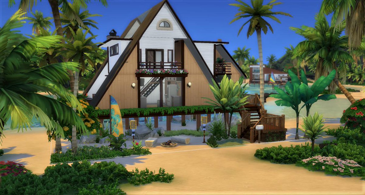 Brendoushka's tweet image. Hello lovely people! This is my latest creation; Turquoise Bay.  Lot size 30x20, no cc's and it's game tested. #ShowUsYourBuilds #TheSims4 #islandliving @SimsCreatorsCom @TheSimCommunity 
Origin ID: 65brenda
Gallery Link: ea.com/en-gb/games/th…