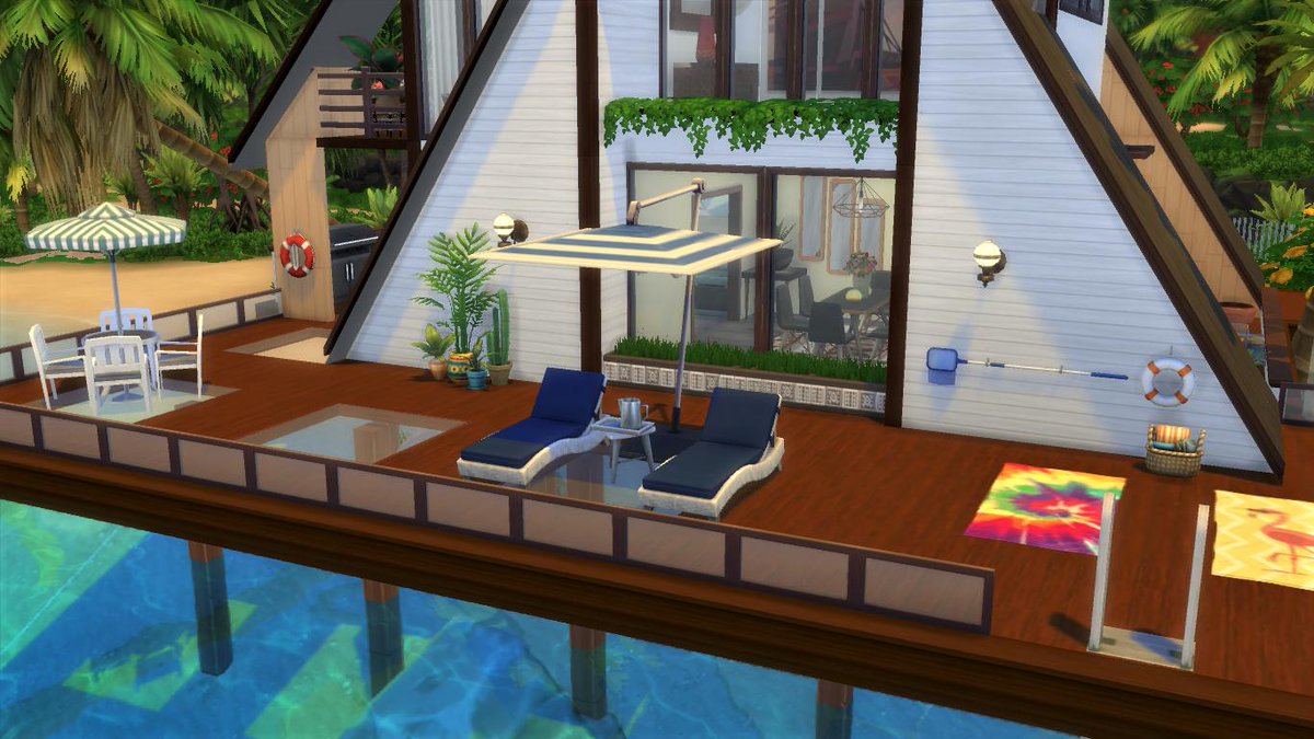 Brendoushka's tweet image. Hello lovely people! This is my latest creation; Turquoise Bay.  Lot size 30x20, no cc's and it's game tested. #ShowUsYourBuilds #TheSims4 #islandliving @SimsCreatorsCom @TheSimCommunity 
Origin ID: 65brenda
Gallery Link: ea.com/en-gb/games/th…