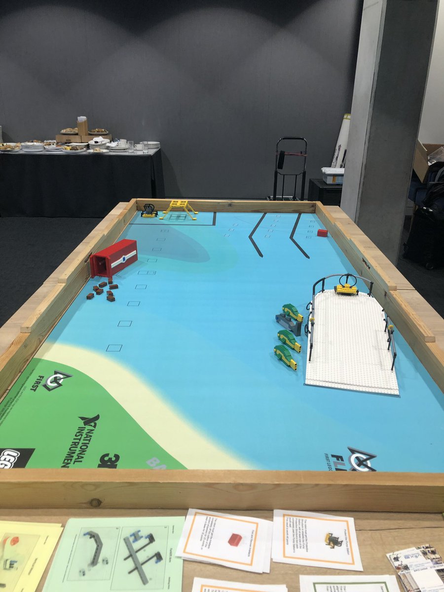 SecretPhysicist's tweet photo. Lunch break over so it’s time for Brian Egles to show us his Lego Robotics. Very exciting times. @STEMLearningUK #polarexplorerprogramme https://t.co/XLDBzUXPoq