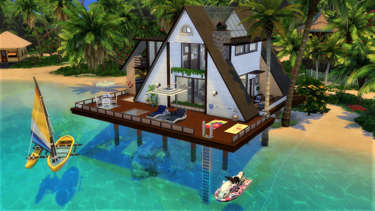 Brendoushka's tweet image. Hello lovely people! This is my latest creation; Turquoise Bay.  Lot size 30x20, no cc's and it's game tested. #ShowUsYourBuilds #TheSims4 #islandliving @SimsCreatorsCom @TheSimCommunity 
Origin ID: 65brenda
Gallery Link: ea.com/en-gb/games/th…