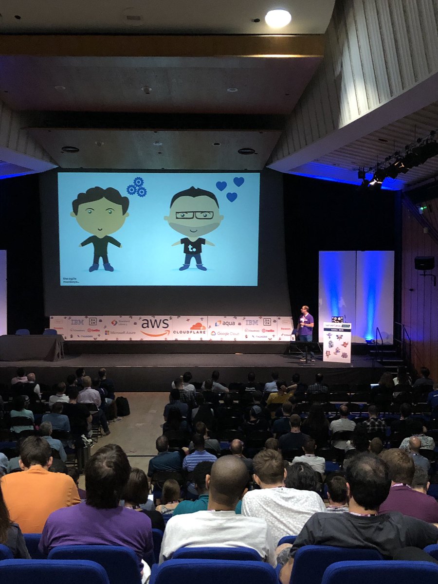 slszone's tweet image. .@rdiaz82 reminding us @ApacheOpenWhisk still doesn’t get enough love for pioneering conductor actions in his serverlessdaysLDN 2019 talk. Big fan of the engaging storytelling, friendly graphics and great talk. Top job! #serverlessLDN