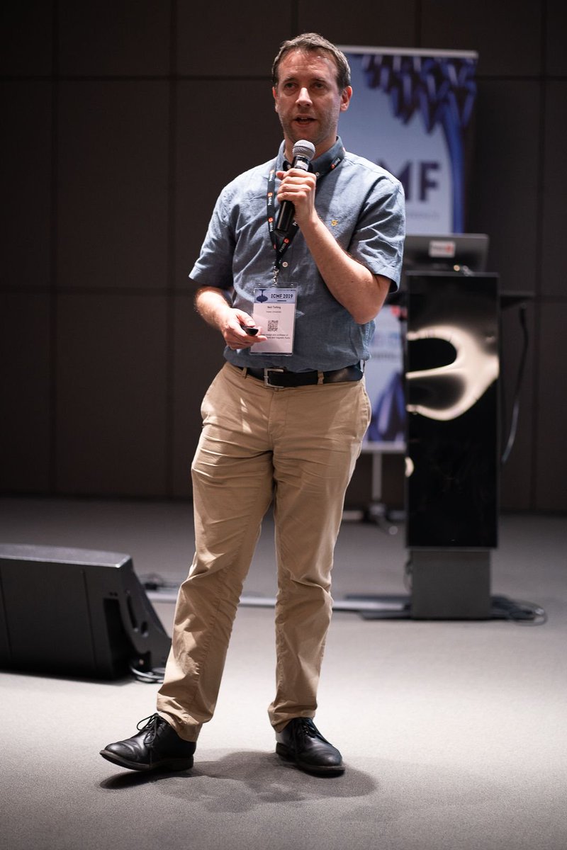 ICMF_Conference's tweet photo. Stay with us, the #ICMF2019 Conference keeps going on with brillant Speakers. Thank you Prof. Niel Telling from @KeeleUniversity for your talk Investigating the dynamic magnetic behavior of nanoparticles in biological environments !! 😊 https://t.co/HZaMBfBSzD