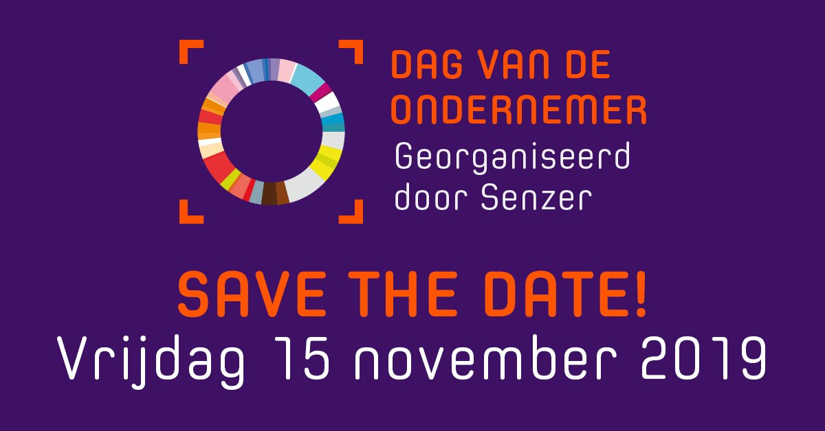 Senzer_'s tweet photo. Ondernemers, zet alvast in je agenda, op vrijdag 15 november 2019 vindt ‘Dag van de Ondernemer’ plaats! Hier reiken we ook weer de Senzer Award uit. Wil je hier graag bij zijn? Ga dan naar https://t.co/CtwEyTWo4A en meld je aan! #DvdO #SenzerAward #Toekomstgeven https://t.co/T9u0wfOOJ2