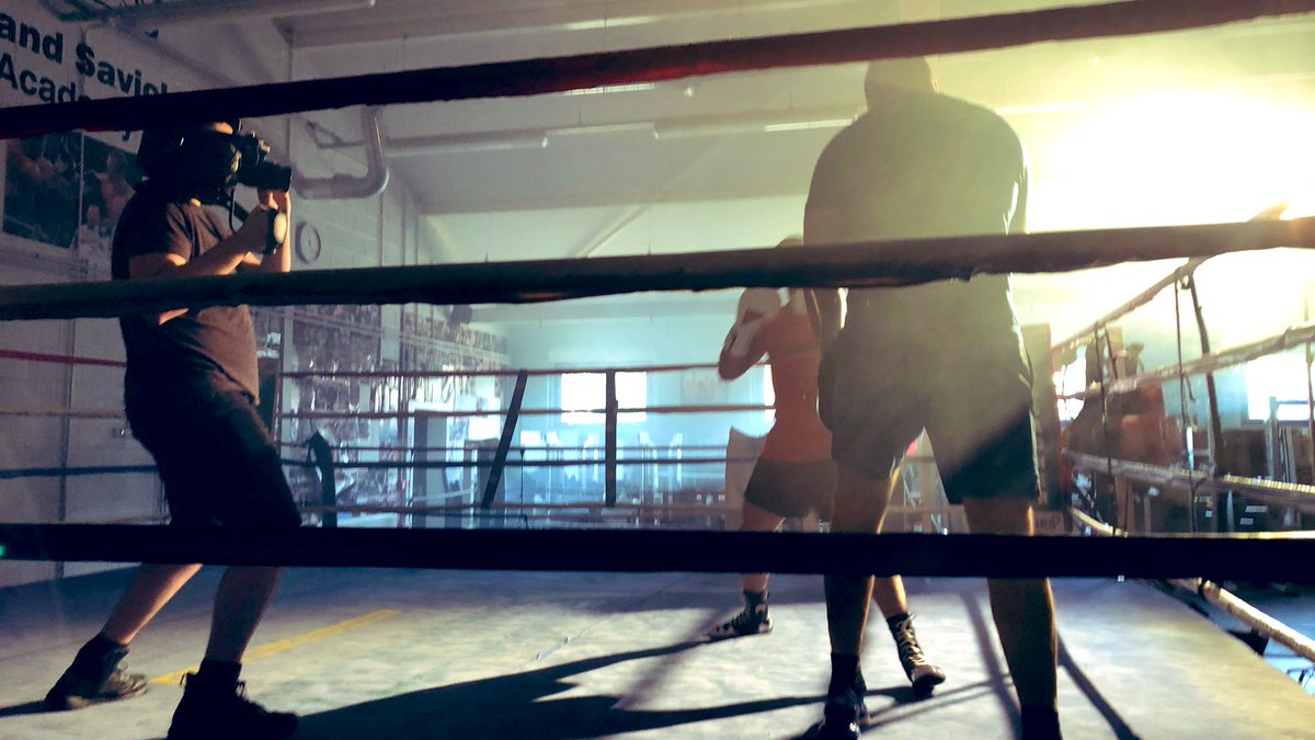 Our DP @JosephPMcDonald stepping into the ring for a charity shoot. 

Our final shooting date is booked in before we can create a series of short form content for a new #charity raising awareness for mental health, a topic very close to our hearts.