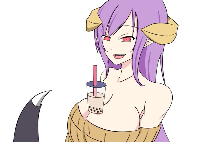 もんむすサキュバス三姉妹タピオカチャレンジ 