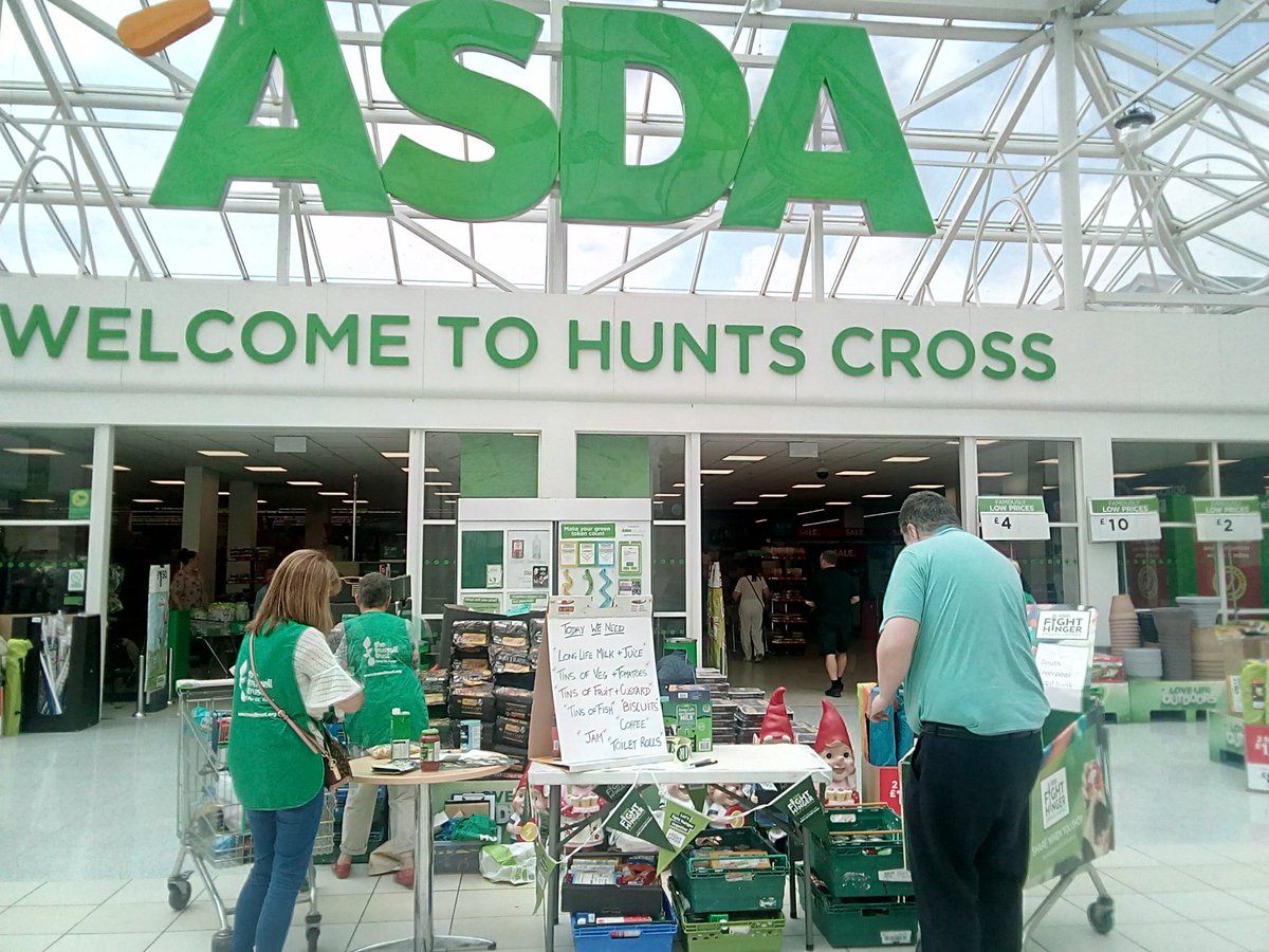 Here today till 4, but there is always a trolley for donations in store. Thanks to Chloe the Community champion for her enthusiasm. #FightHungerCreateChange #AsdaUK