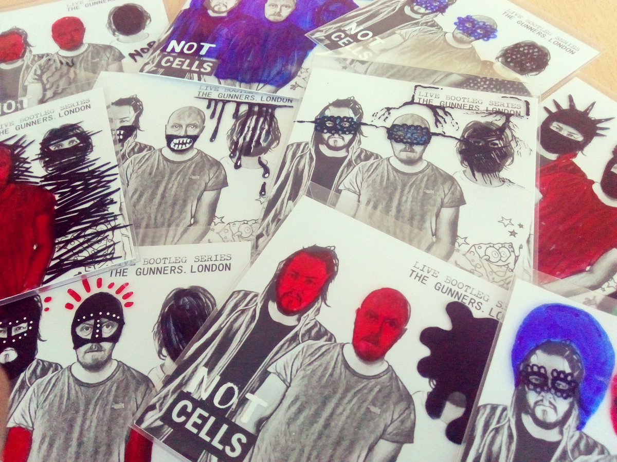 MTVoiceRecords's tweet photo. “CELLSNOTCELLS” live album - limited edition hand drawn double mini CD set available for pre-order and streaming now from https://t.co/PGbJxZIUUD 😍10 individual covers! @cellsuk @legassique  #noiserock #noisepunk #limitededition #minicd #liverecording #handdrawn #handmade https://t.co/Galza6JPBd