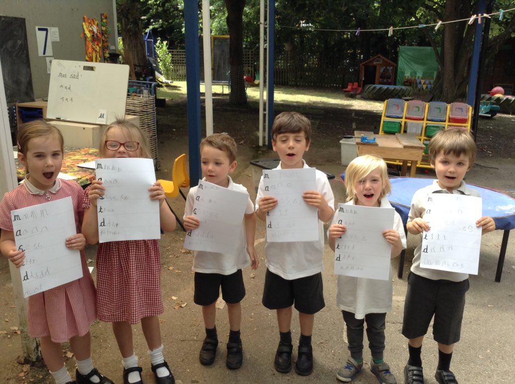 Jillearlyyears's tweet photo. After practising single letter sounds we wrote cvc words, mat, sad, mad, sat confidently. #wecan https://t.co/kp1ehMNl9v