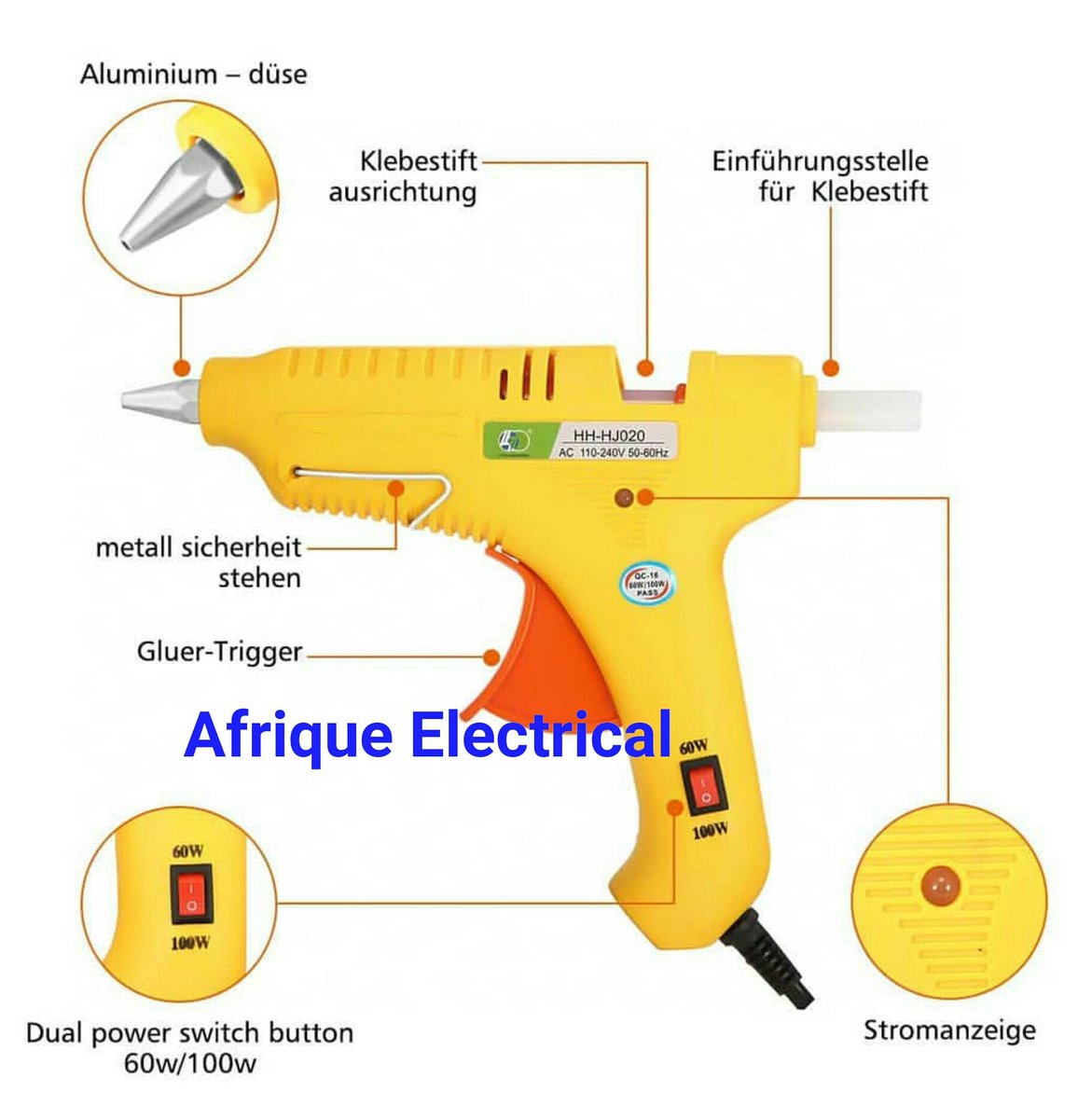AfriqueElectric's tweet photo. Mini Hot Glue Gun (60W/100W).
#AfriqueElctrical #ElectricalEngineering #FemaleEngineer #Engineering #Electricaltecnologist #ElectricalTecnology #Electricity #nightlight #automaticnightlight #LDR #transistor #resistors #LED #Engineeringisourpassion #9vbattery https://t.co/V5JiYIeeQr