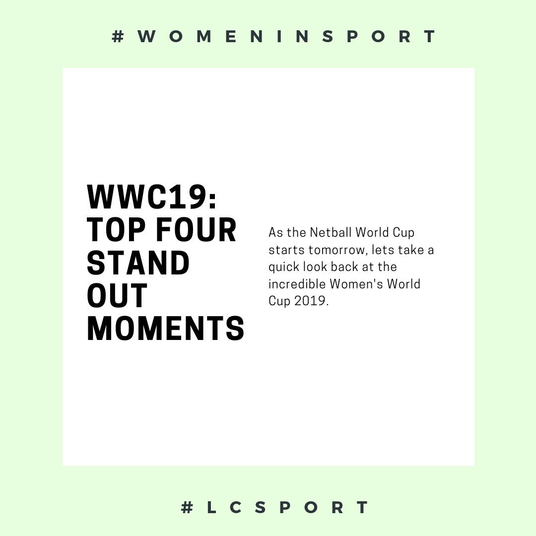 lydcottssport's tweet photo. My reflections and favourite moments of the Women’s World Cup 2019 🎉🎉 The tournament was full of so many amazing/ inspiring/ great moments that it was very hard to choose! For the full blog go to my Instagram... @ https://t.co/2m7uwA99Wf 😊 #WWC2019 #womeninsport #changethegame https://t.co/YeBD8H05dl