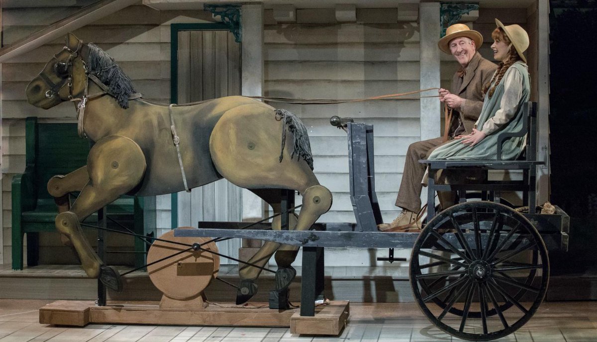 TIPlayhouse's tweet photo. Put an animal on stage and it'll try to steal the show. Didn't want to admit it but... our horse is no exception 😉#TIPAnne https://t.co/7e2Xi5BAEi