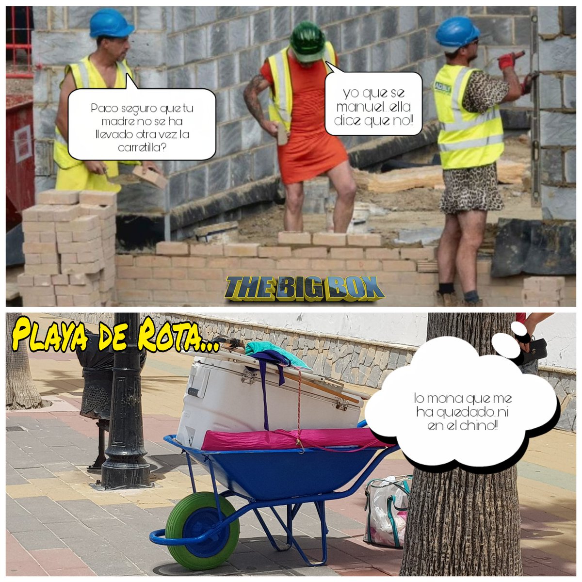 thebigbox_01's tweet photo. No me he podido resistir y al verlo en la playa me he visto obligado a crear este memé!!😂😂
#Rota #playasdeRota #playadesantamarta #verano #summer #livinglavidaloca #humor #thebigbox #youtube #summertime #vacaciones #holidays #youtubers #giveaway #beach #Rotabeach #gentederota https://t.co/gKiXk5nZV3