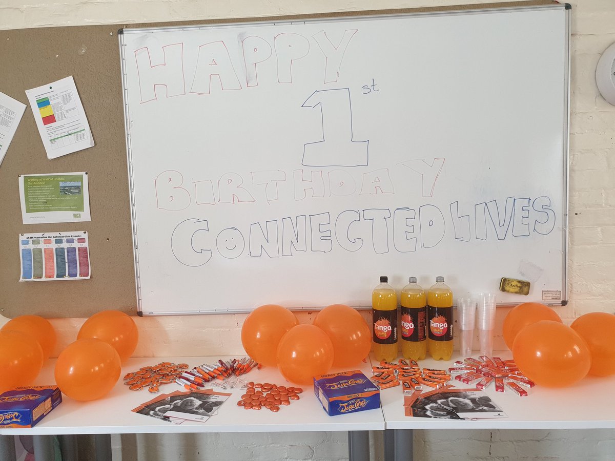 IDTWatford's tweet photo. The celebrations continue...π’ @IdtWatford very own #ConnectedLives 1st birthday celebration in today's team meeting π§‘π #feelingorange @beth2412 @Missloxley @Mal4dooks @daryl_knight @tanya_tavi https://t.co/F68vuGdCrE