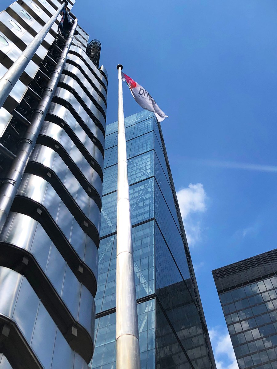 MillerLLP's tweet photo. Great time at Lloyd’s celebrating the launch of @diveInfest 2019, where Miller’s CEO, Greg Collins, raised the #DiveInFest flag to mark the occasion. Miller is proud to be a gold sponsor again this year and are looking forward to hosting multiple events on #diversityandinclusion https://t.co/Y6lsmbt7Fa