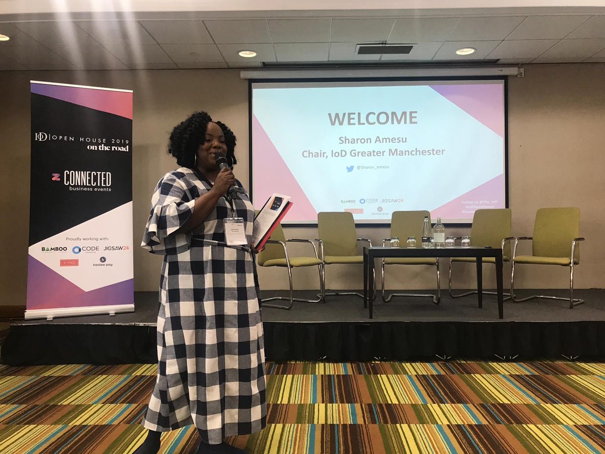 The_IoD's tweet image. IoD Chair for Greater Manchester kicking off #IoDOpenHouse #ConnectedBusiness Manchester! @tecmcr @trushkeatingmcr