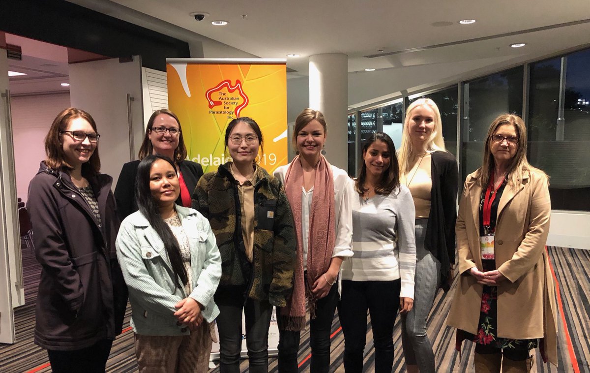 kandrew07141156's tweet image. Tropical Parasitology lab at #2019ASP conference in #Adelaide. Very proud of the team - great presentations all!! #malaria #drugdiscovery ⁦@GRIDD_GU⁩ ⁦@Griffith_Uni⁩ ⁦@GU_Sciences⁩