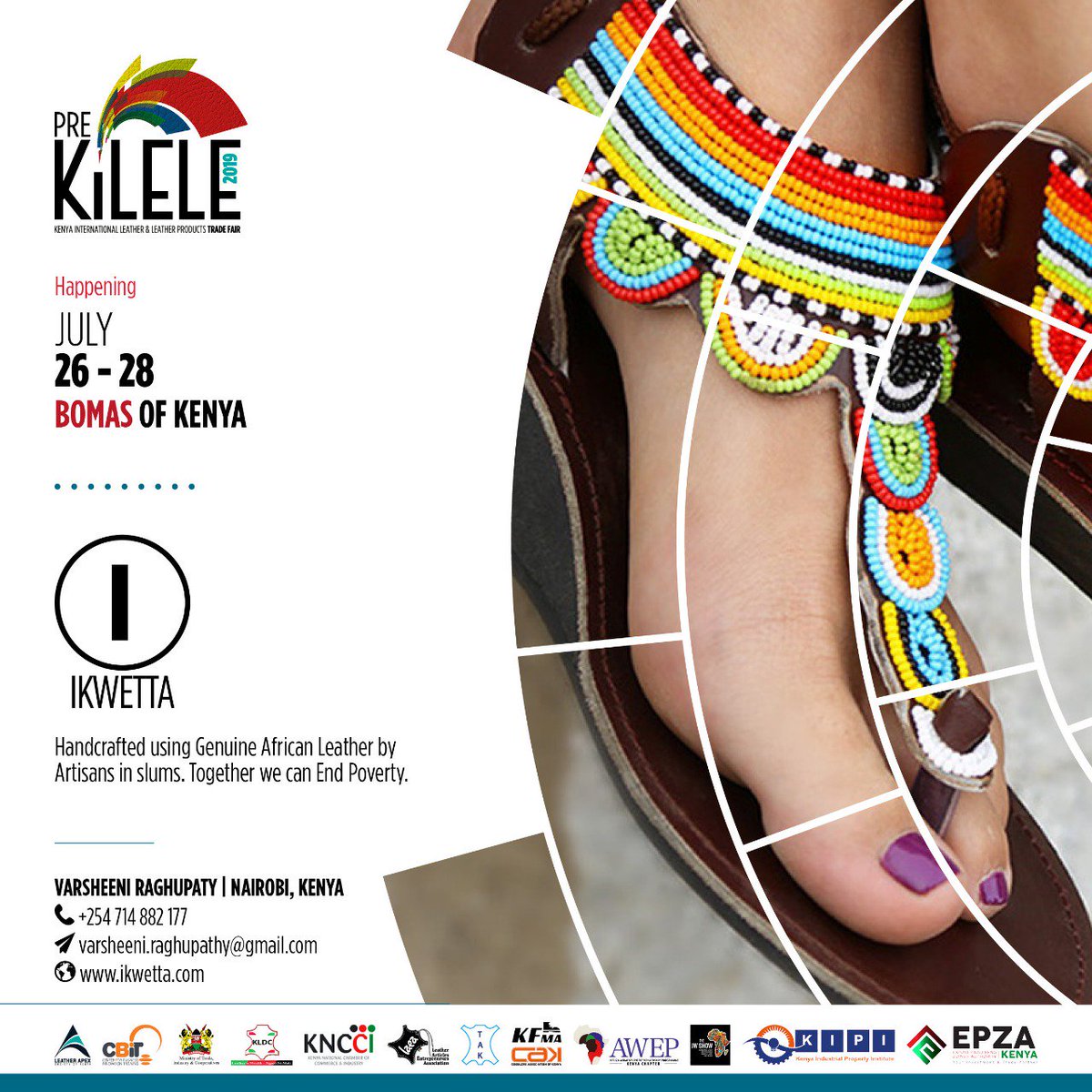 LeatherApex's tweet photo. East Africa’s top leather brands and designers will be exhibiting at KILeLe Trade Fair from 26th - 28th of July 2019. Among them @ikwetta from Kenya.

Reserve Your Ticket/Booth Today: https://t.co/qbfDUh809G    

 #KileleTradeFair #Kenya #Leather https://t.co/2wd668NOX3