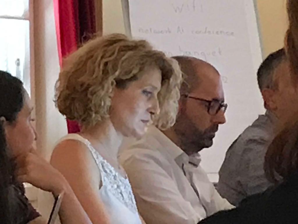 Many thanks to <a href="/maria_chatzin/">Maria Chatzinikolaidou</a> from FORTH for hosting the meeting. Now, it's her turn to talk about in vitro assessment of materials and devices. #osteporosis #h2020 #investeuresearch