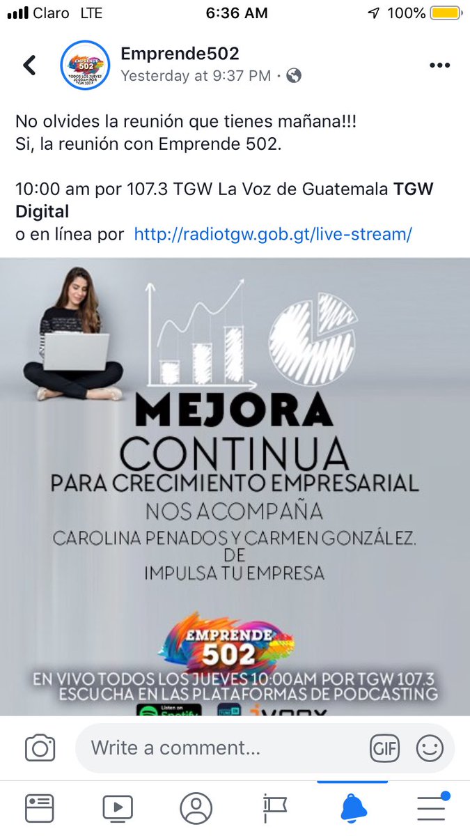 juligc26's tweet photo. Sintoniza hoy a las 10 am a TGW! https://t.co/TCxZnH1q8A