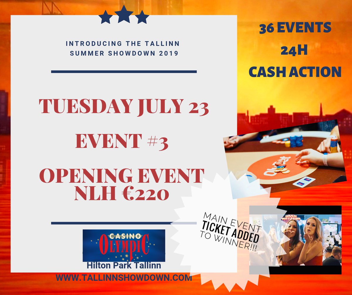 The Summer Showdown Poker Week Kicks Off in Ten Days! 36 Events, 24h Cash Action! Tallinn, Hilton, Be There 💥