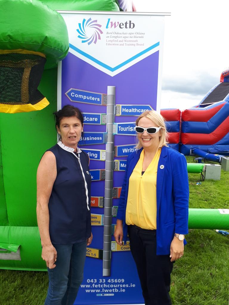 Helen and Fiona at Traveller Pride Longford. #Wanderers  #longfordcommunityresources