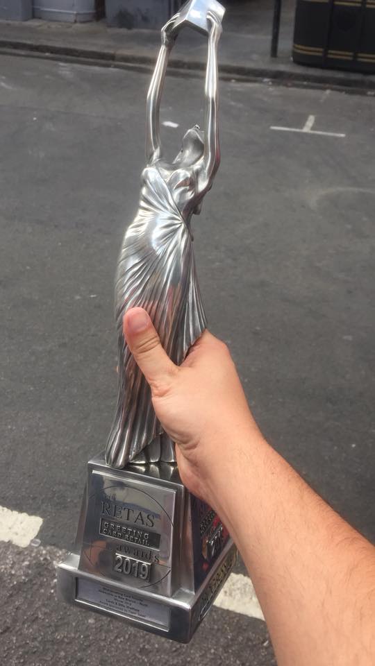 CherryOrchardP's tweet photo. An amazing result for Carl and Ollie from Cards and Gifts Sheffield winning an award for best newcomer in their area in the greetings cards awards ceremony at the RETAS #sheffieldissuper #retas19 #sheffield @SheffieldStar https://t.co/YjEUoFoamP