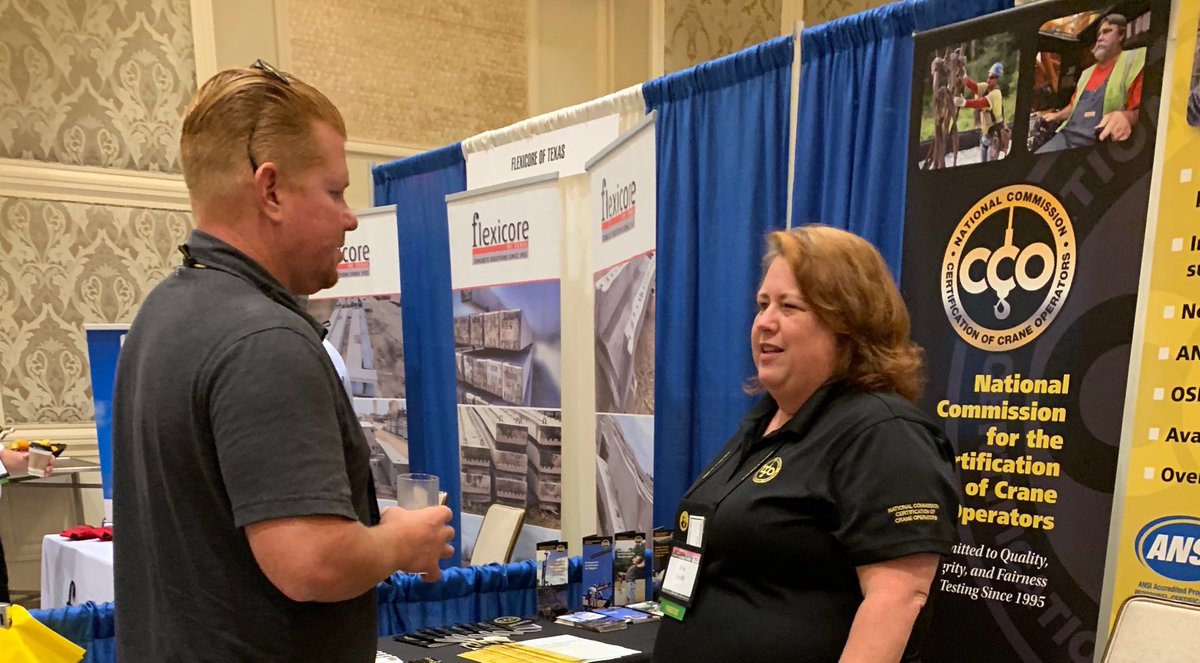 NCCCOorg's tweet photo. Do you have questions about certification? Well we have the answers! Come visit us at #PDCA #Booth202! #NCCCO https://t.co/CYrr0wHvJO
