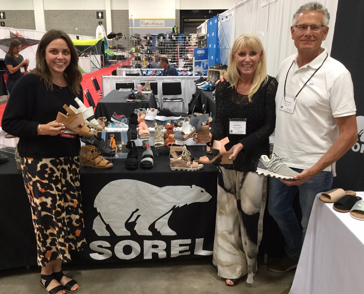 ondeckclothing's tweet photo. Mitch and Janie are at it again! They have #traveled to another #buyingshow and are excited about the #newselections for #Reef, #Sorel, and #Roxy. Visit all 3 of our locations to #shop the #variety offered! #ondeck #doorcounty #shoplocal https://t.co/fizUjXOSQ4