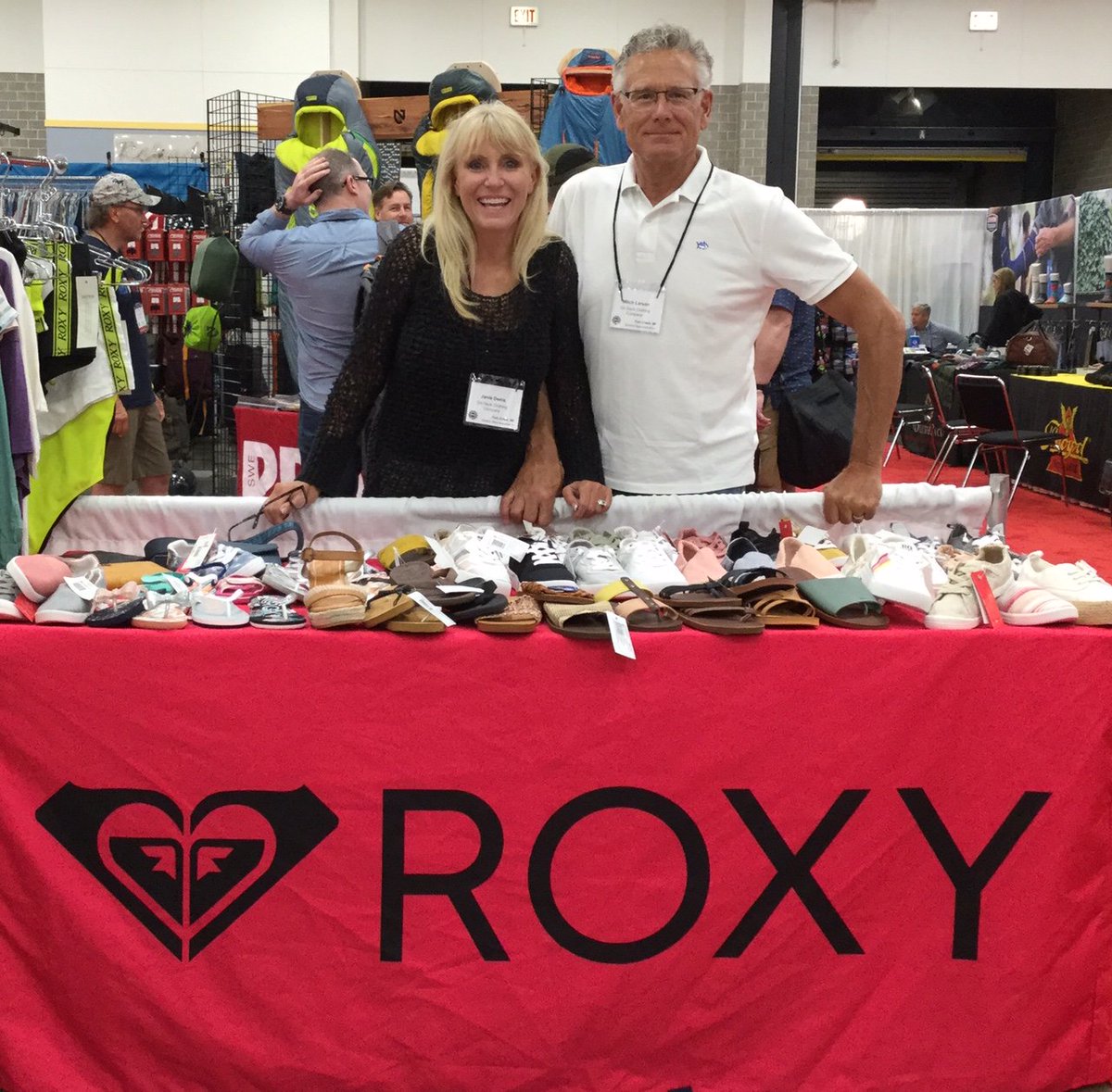 ondeckclothing's tweet photo. Mitch and Janie are at it again! They have #traveled to another #buyingshow and are excited about the #newselections for #Reef, #Sorel, and #Roxy. Visit all 3 of our locations to #shop the #variety offered! #ondeck #doorcounty #shoplocal https://t.co/fizUjXOSQ4