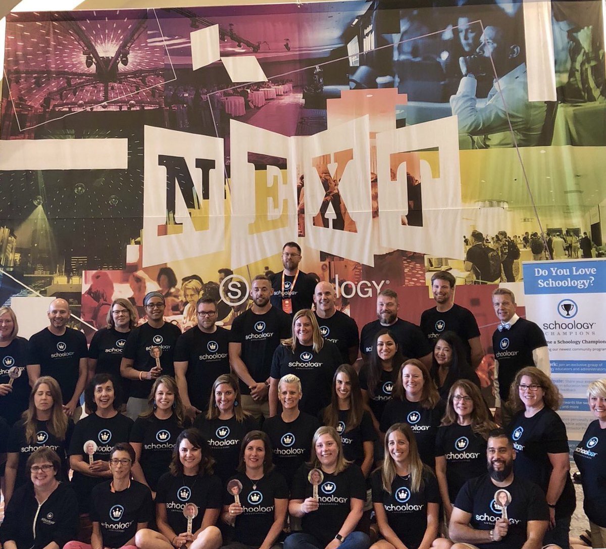 What an amazing group of educators!  I’m so honored to be part of #SchoologyAMB <a href="/Schoology/">Schoology</a> #SchoologyNEXT annual Ambassador photo shoot!