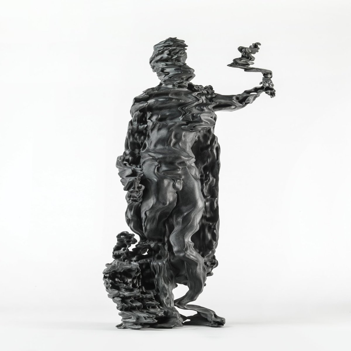 thisiscolossal's tweet photo. Glitched sculptures of Greek gods by Zachary Eastwood-Bloom reimagine classicism in the digital age https://t.co/K90vSGzYtn https://t.co/iOOPqSxpaV
