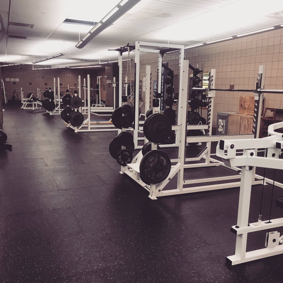 The calm before the storm. Let’s get some training in today! 
#jccstrengthandconditioning #huskystrong #huskypride