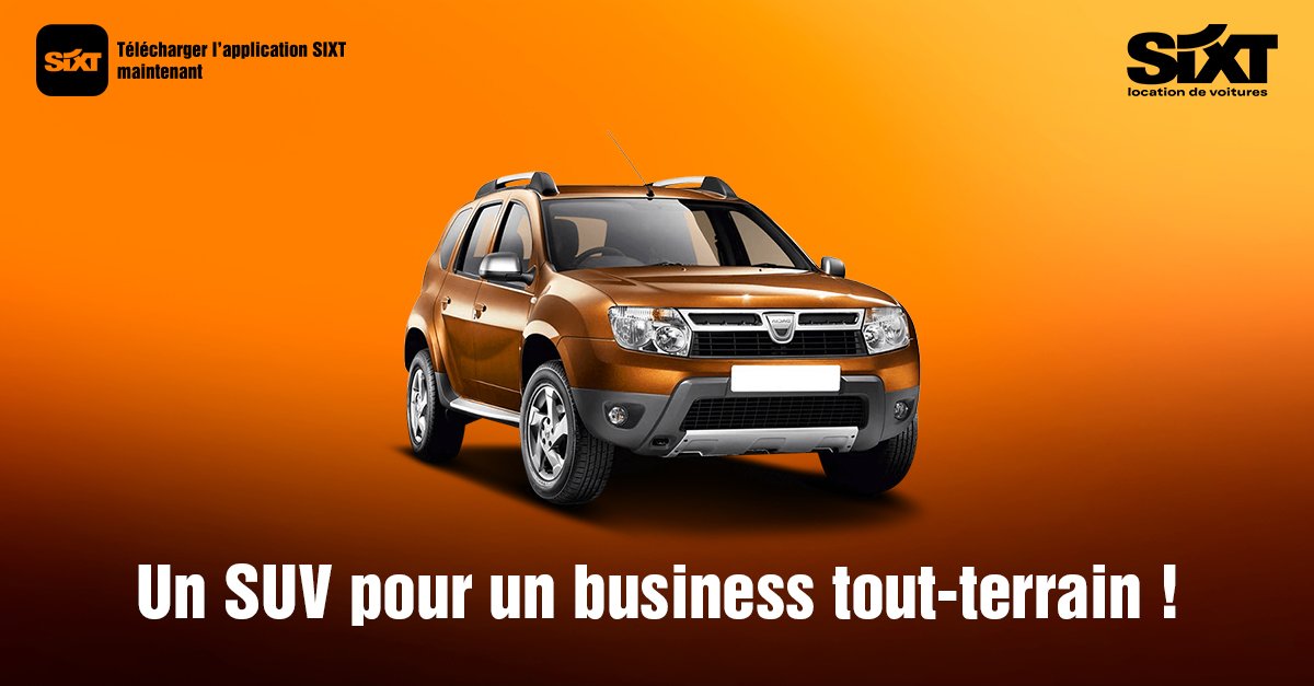 SixtMaroc's tweet photo. En ville ou en déplacement, affirmez votre caractère habile avec la Dacia Duster !
🚗
Infos & résas sur Casablanca :
08 02 00 74 98
reservations@sixt.ma
https://t.co/pov2hmUH4u
#SixtMaroc #RentSmart #RentReliable #Car #Rental #Business #Drive #Happy #Dacia #Duster https://t.co/GBRJu9QdyR