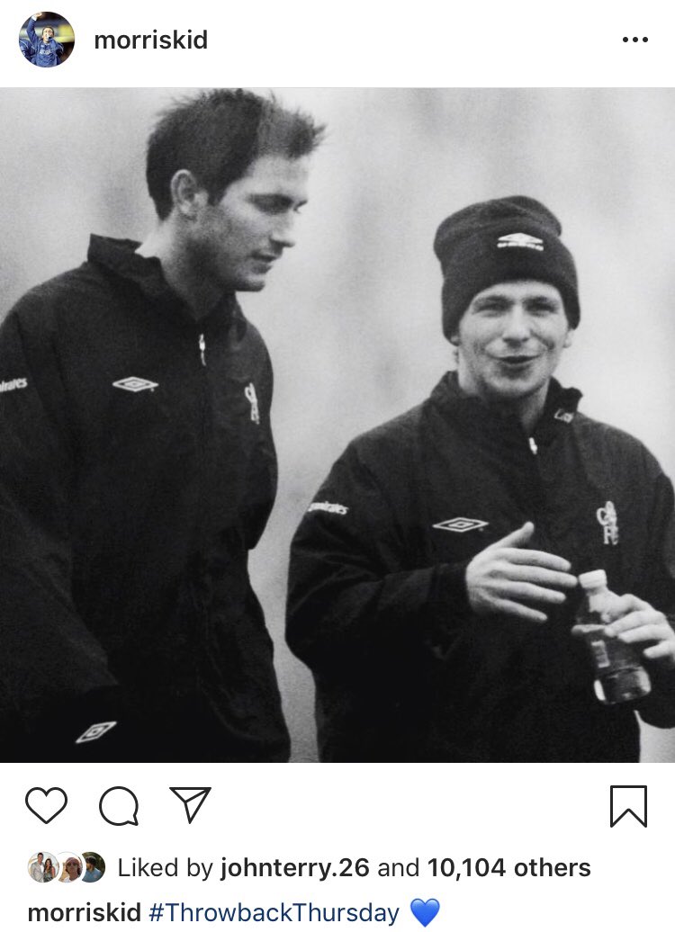 ChelseaFC's tweet photo. #TBT from @morriskid! 💙 https://t.co/U4O8izo3U0