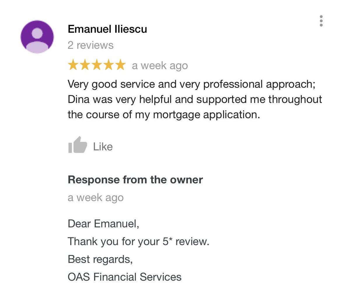 OASFinancial's tweet photo. Exceptional reviews from our amazing clients. Thank you for your time in writing these ✍️, we know that time is valuable and really appreciate your feedback and your trust... 🙏
•
•
•
#happy #happyclient #review #mortgage #oasfinancialservices #mortgagebroker https://t.co/iRzlvHHtjn