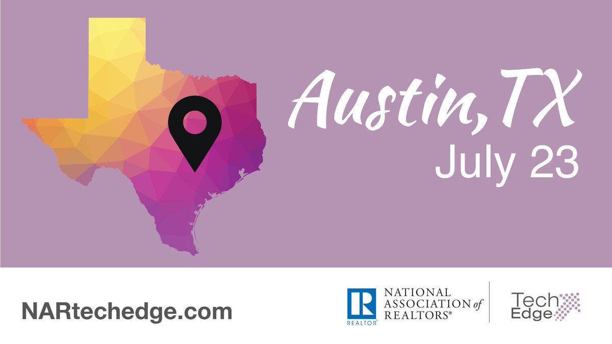 ABoR_REALTORS's tweet photo. We're excited to be one of the eight cities hosting NAR Tech Edge this year. Learn more and register today! https://t.co/uqtzCFEVd5 #nartechedge #aborconnects https://t.co/6eur7skgLb