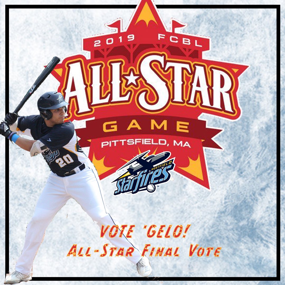 StarfiresBB's tweet photo. AND there’s a chance to make it SIX!! Visit https://t.co/tVvVJwmEOO to vote for Catcher, Angelo D’Acunto in this years final vote. Let’s help get him to Pittsfield! #VoteGelo https://t.co/2TwKFWm2oU