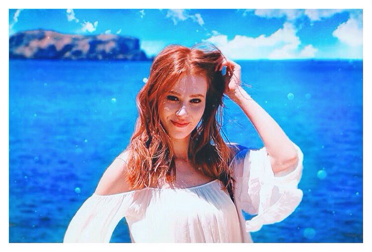 Blue sky, sun, sea and Elçin ↠ favorite view  #ElçinSangu