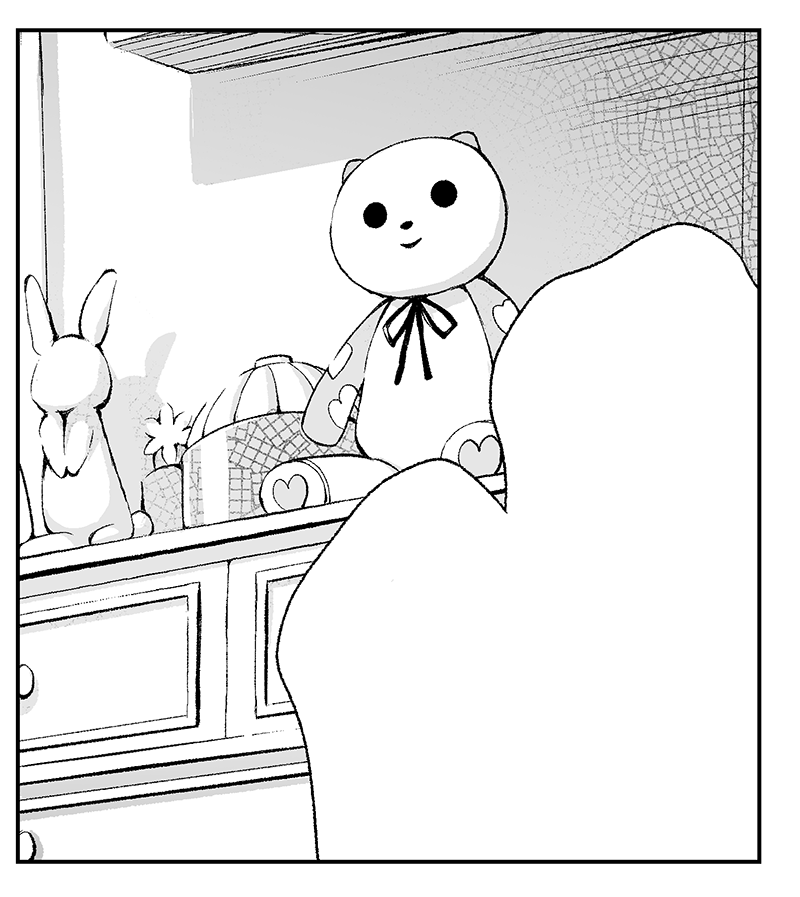 こがたんの部屋のなんともいえない顔のねこ(?)のぬいぐるみです。霧子の部屋の資料ください… 