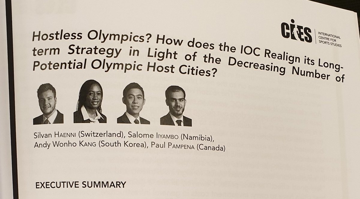 Group 5: Hostless Olympics? How does the IOC realign its long-term strategy in light of the decreasing number of potential Olympic host cities?
youtu.be/fpUGEGvihTc
#FIFAMaster